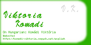 viktoria komadi business card